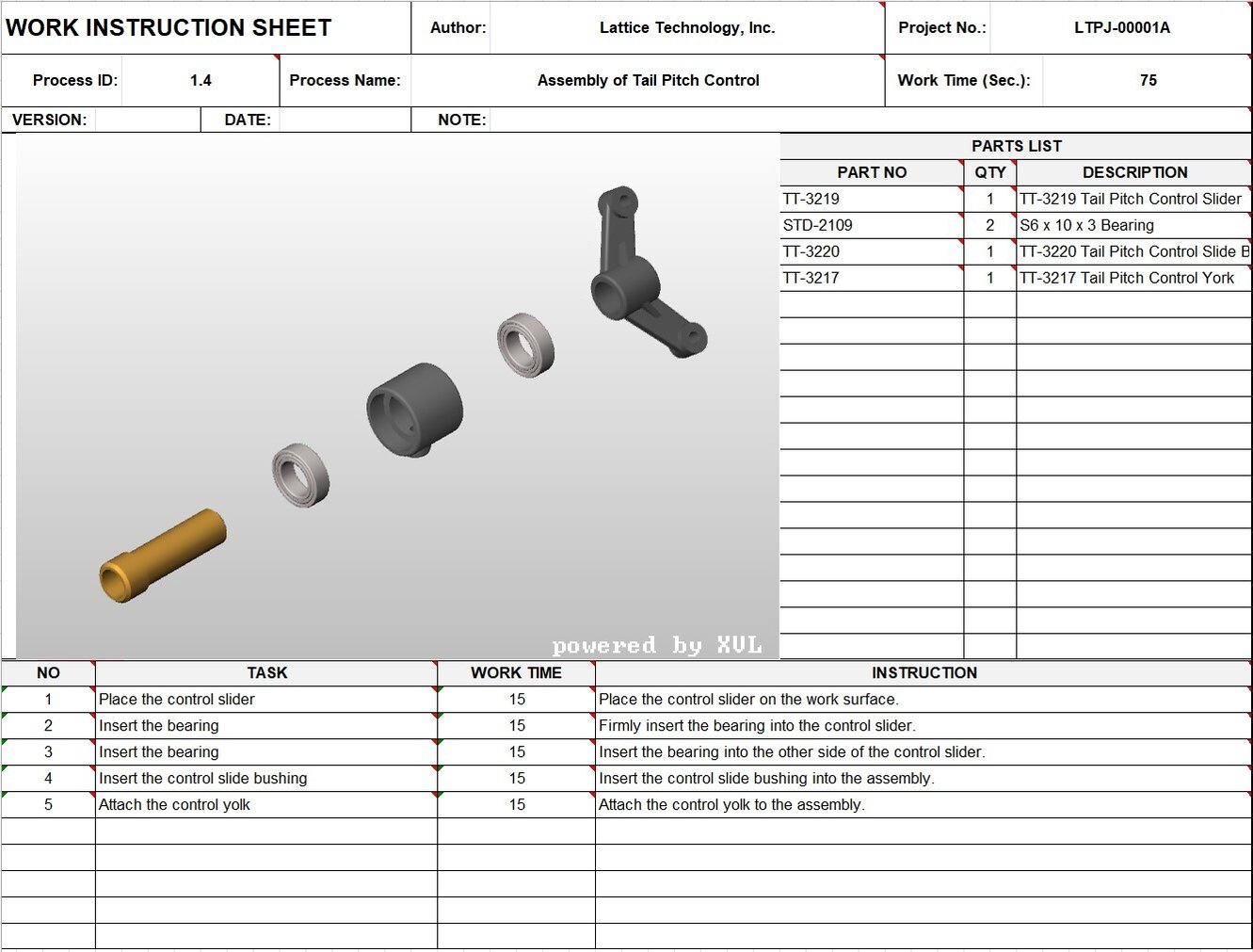 Interactive 3D Work Instructions