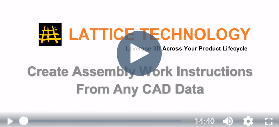 XVL leverages your 3D CAD data including the eBOM - Don't recreate, Re-Use